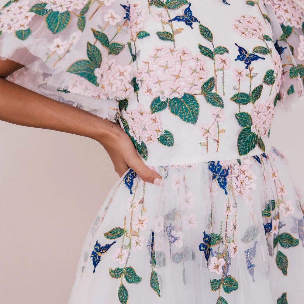 JessaKae White Floral Midi Dress - Picture 2 of 5